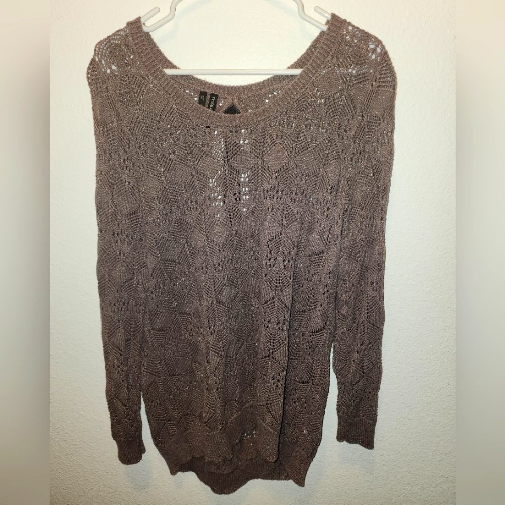 Maurices burgundy knit sweater, size 2